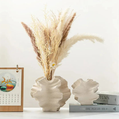 Petal Waves Porcelain Vase